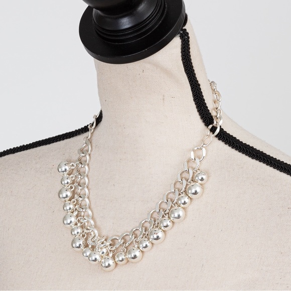 Bold choker necklace sterling silver chain link Charles Winston Collections - Picture 5 of 14
